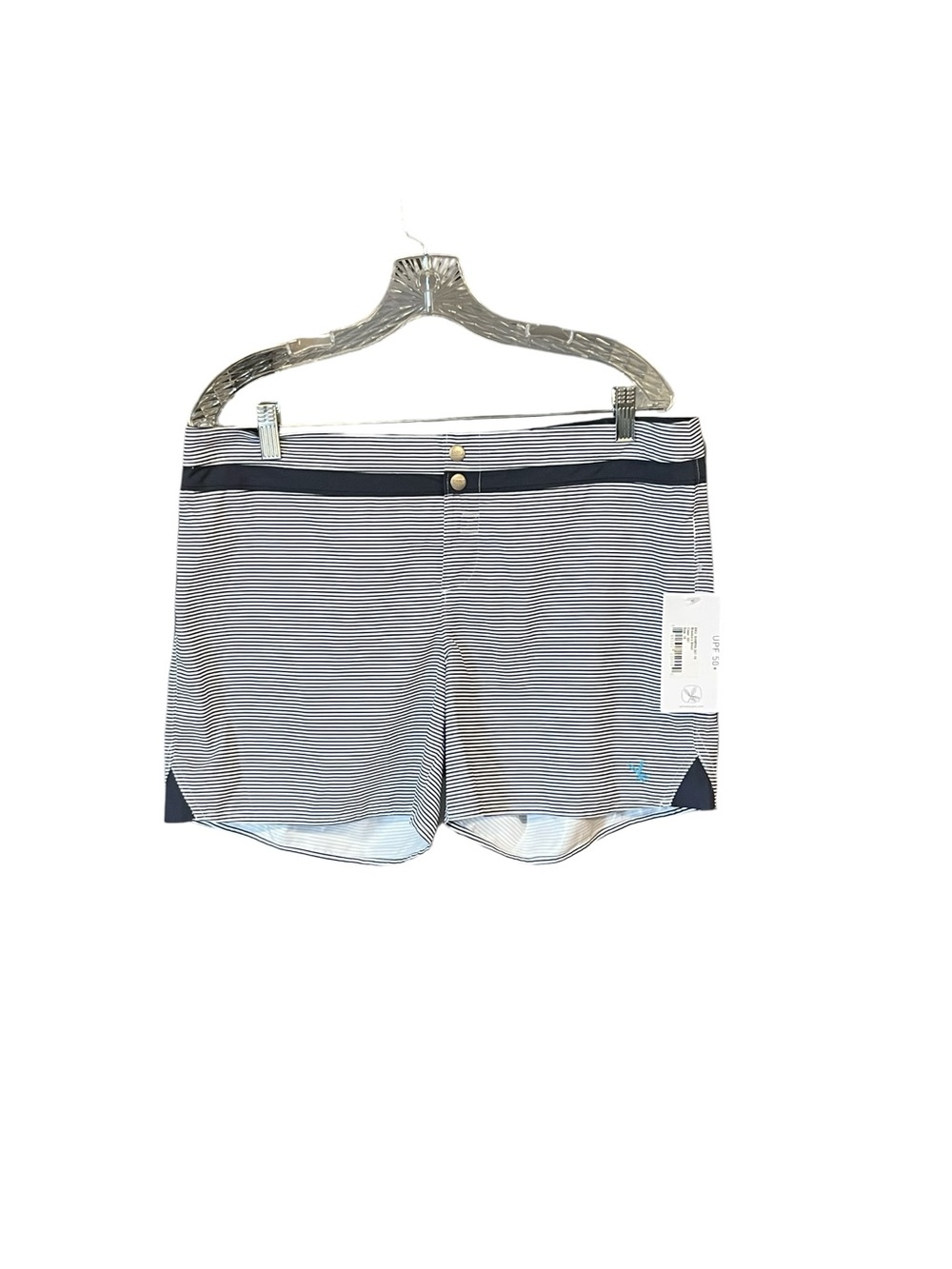 Carve Designs Breakers Shorts Women 10 Navy White Striped UPF 50+ NWT